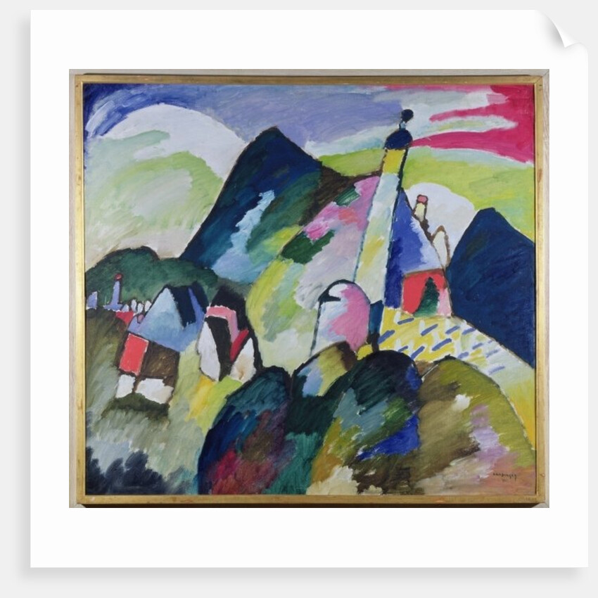 Murnau with Church II, 1910 by Wassily Kandinsky