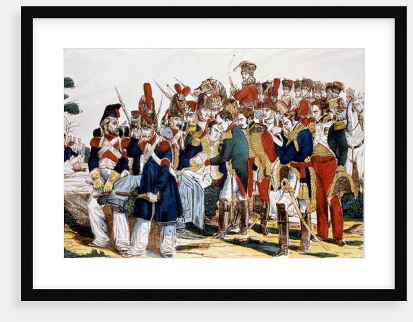 Napoleon I at Essling at the time of the death of Jean Lannes Duke of Montebello, 22nd May 1809 by French School