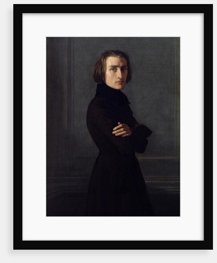 Portrait of Franz Liszt 1839 by Henri (1814-82) Lehmann