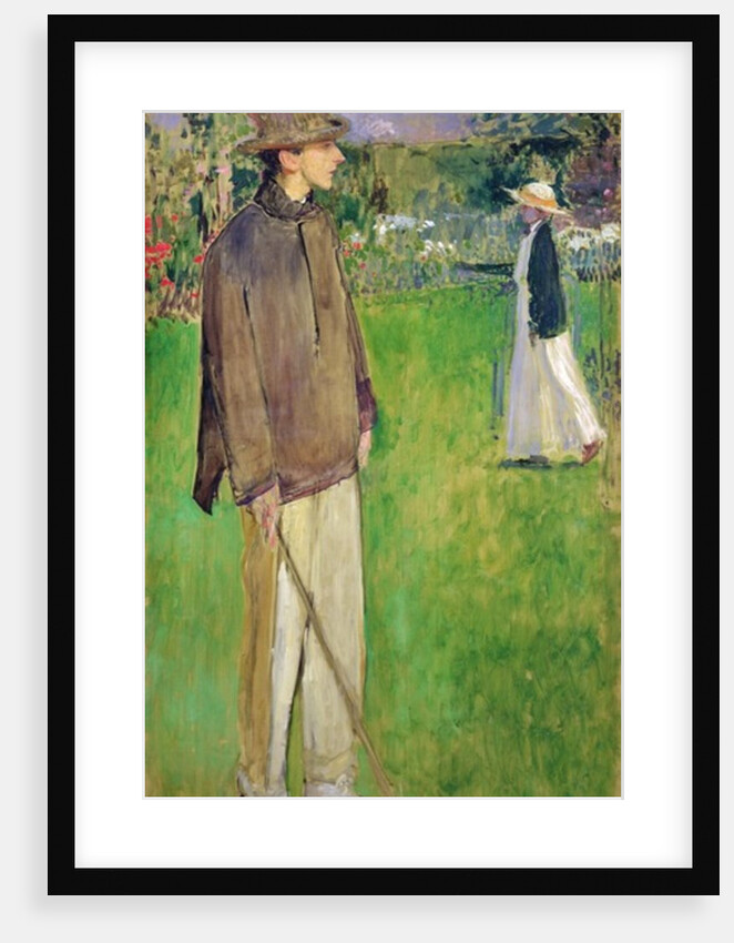 Study for a Full Length Portrait of Jean Cocteau at Offranville, 1912 by Jacques-Emile Blanche
