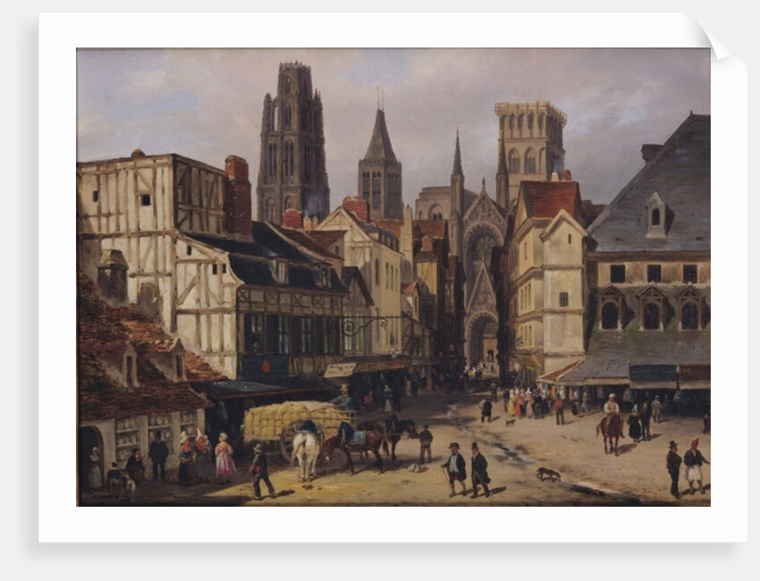 Place de la Haute-Vieille-Tour, Rouen by Giuseppe Canella