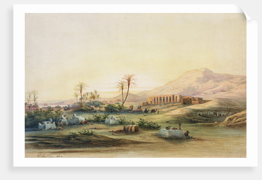 Valley of the Nile with the Ruins of the Temple of Seti I, 1844 by Prosper Georges Antoine Marilhat