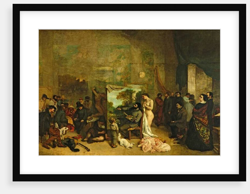 The Studio of the Painter, a Real Allegory by Gustave Courbet