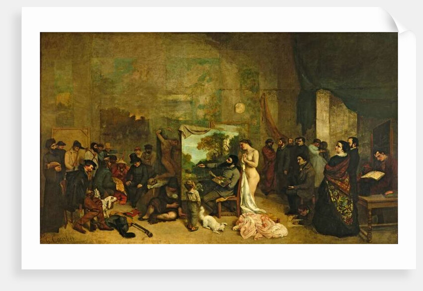 The Studio of the Painter, a Real Allegory by Gustave Courbet