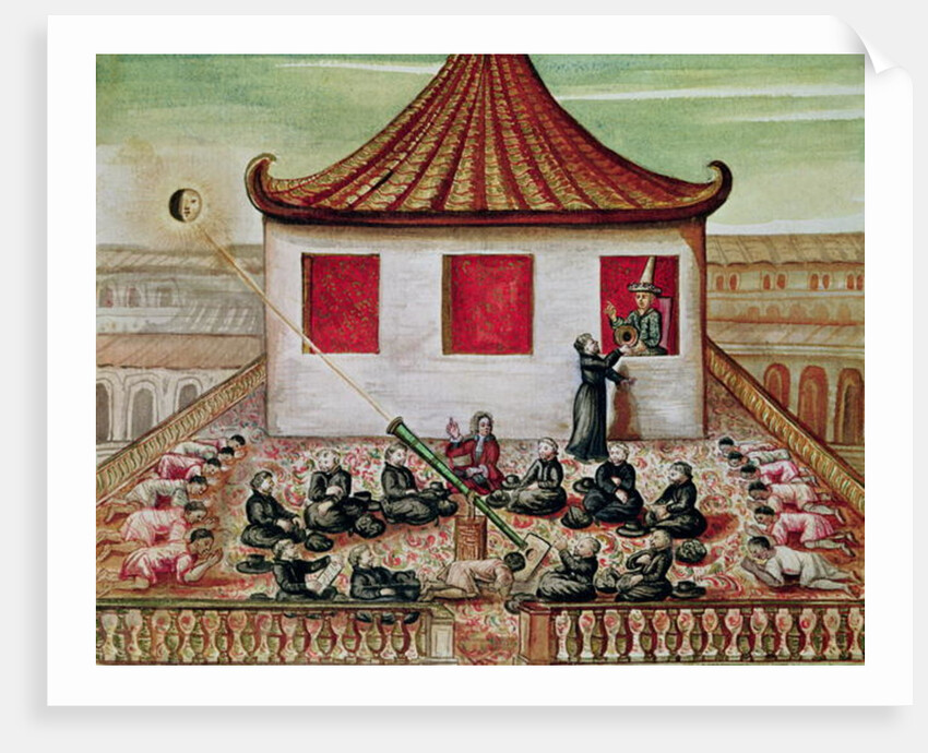 The Eclipse of the Sun in Siam in 1688 by French School