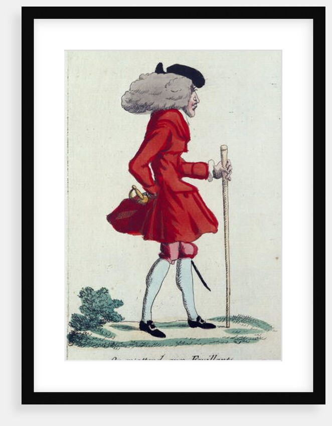 On m'attends aux Feuillants, caricature of the French Revolution, c.1791-92 by French School