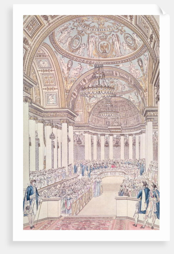 Imperial Banquet in the Grand Salon of the Tuileries Palace on the Occasion of the Marriage of Napoleon I and Marie-Louise of Austria, 2nd April 1810 by Pierre Francois Leonard Fontaine