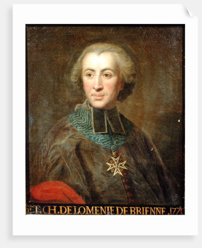 Cardinal Etienne-Charles de Lomenie de Brienne by French School