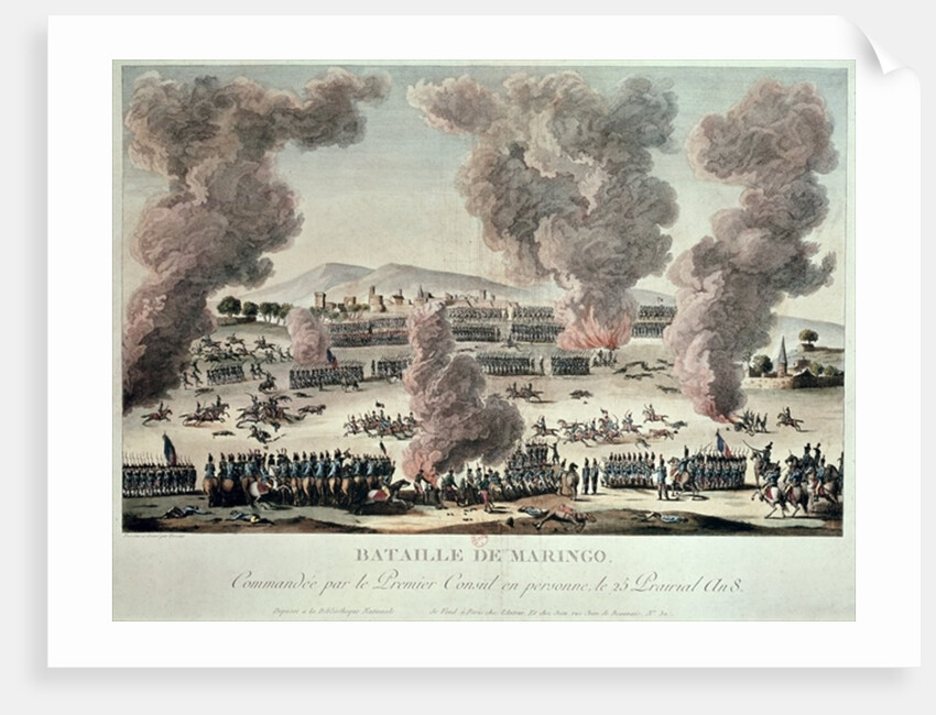 The Battle of Marengo, 25 Priarial An VIII after 1800 by Tessier