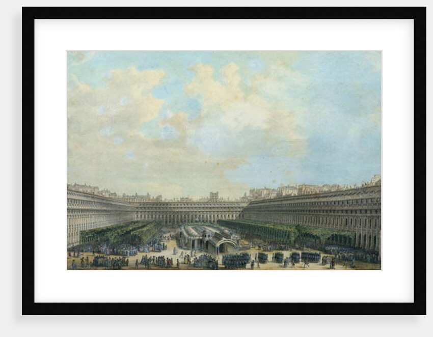The Garden of the Palais Royal, 1791 by Louis-Nicolas de Lespinasse