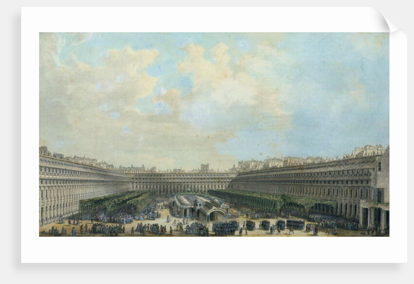 The Garden of the Palais Royal, 1791 by Louis-Nicolas de Lespinasse