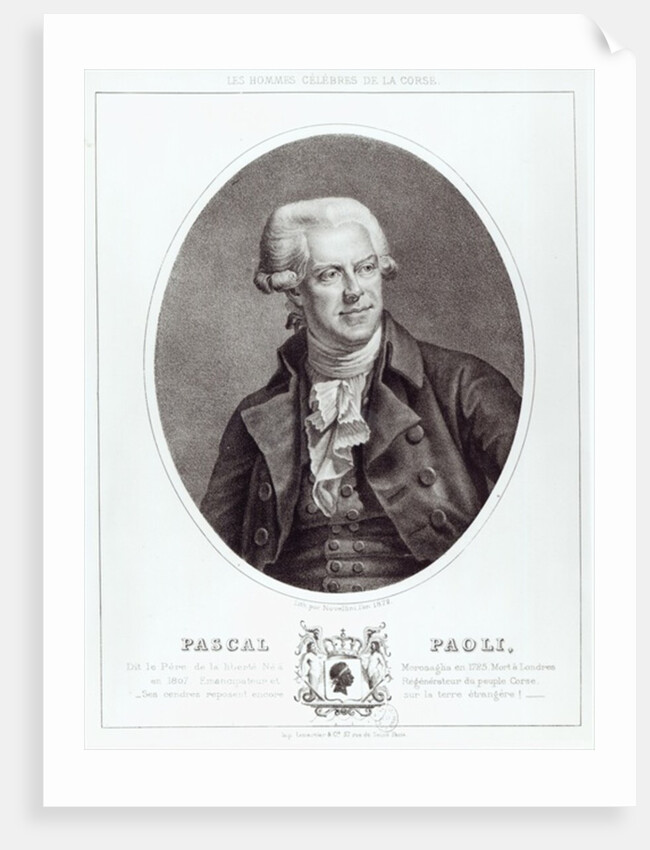 Pascal Paoli, 1872 by Novellini
