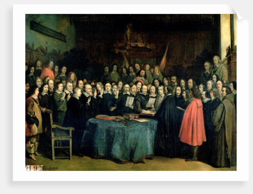 The Swearing of the Oath of Ratification of the Treaty of Munster, 15th May 1648, c.1837 by Claude Jacquand