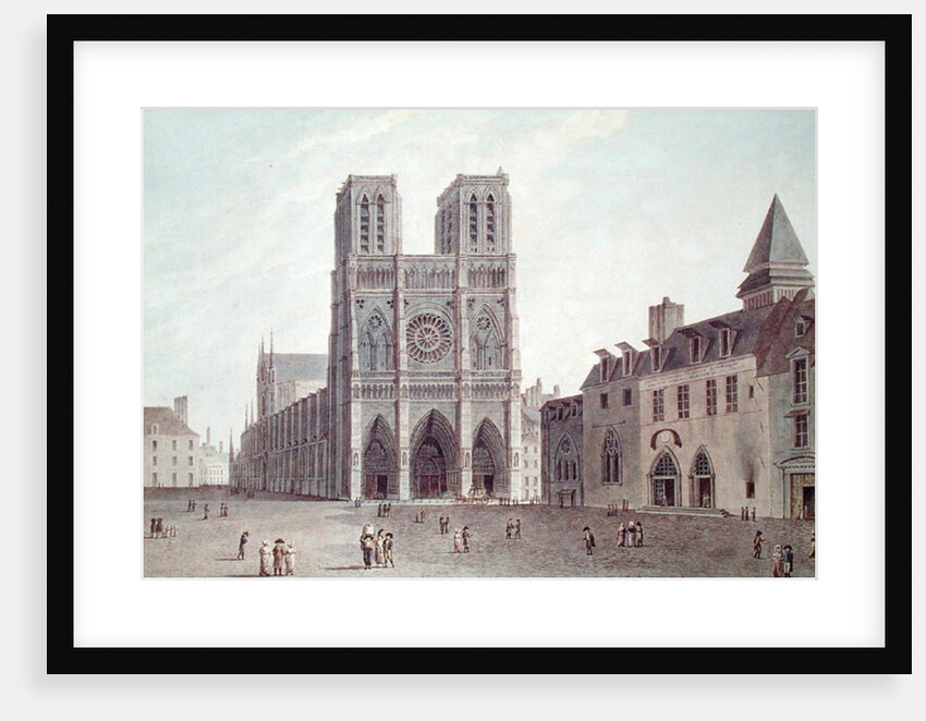 The Square in Front of Notre-Dame at the Time of the Consulat, 1799-1804 by Angelo Garbizza