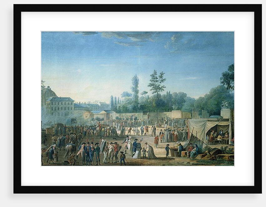 View of the Tuileries from the Place de la Revolution, 1799 by Thomas Naudet