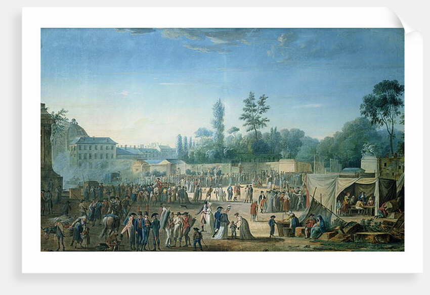 View of the Tuileries from the Place de la Revolution, 1799 by Thomas Naudet