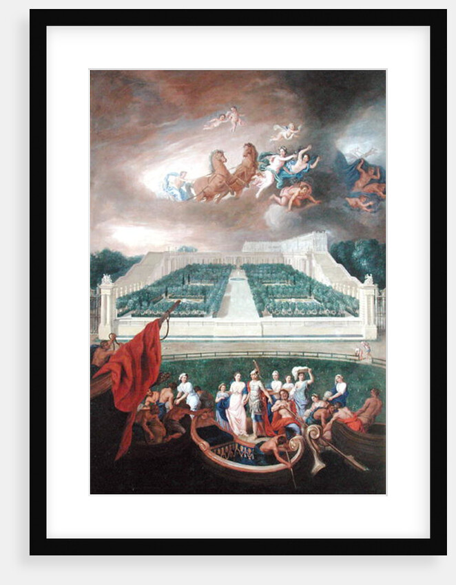 View of the Orangerie and the Chateau de Versailles with the Abduction of Helen, 1688 by Jean the Younger Cotelle