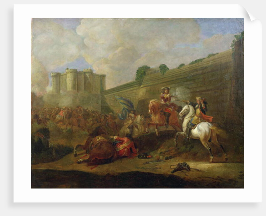 Episode of the Fronde at the Faubourg Saint-Antoine by the Walls of the Bastille, c.1648 by French School