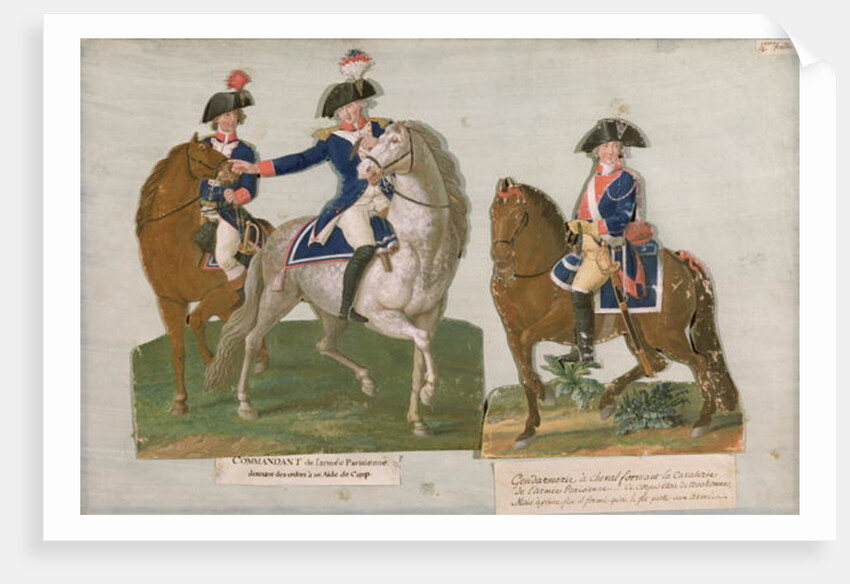 Army Commander and an Officer of the Mounted Police by Lesueur Brothers