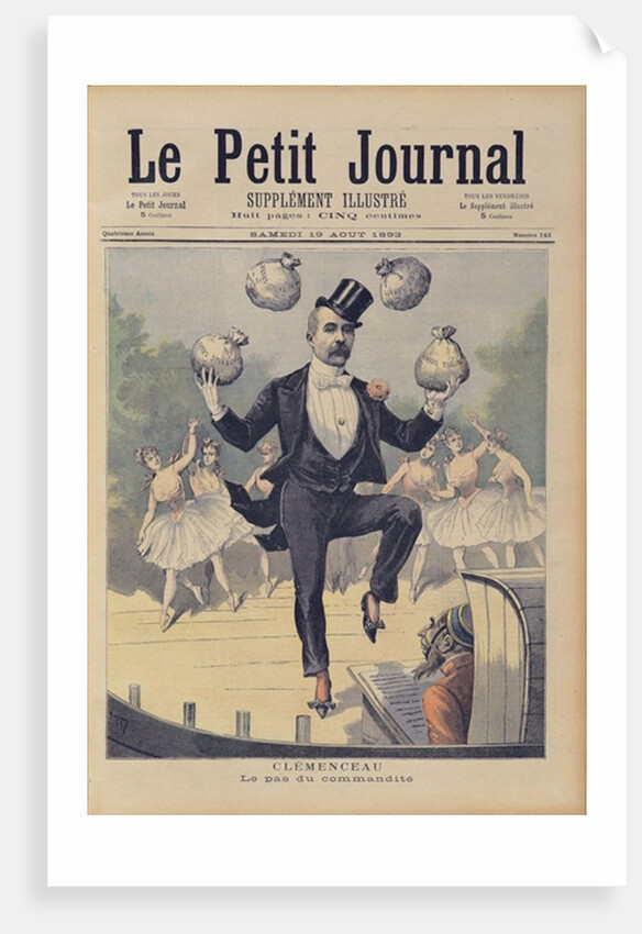 Georges Clemenceau juggling bags of English money by Henri Meyer