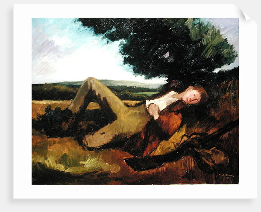 The Hunter's Rest or The Sleeping Hunter, 1929 by Andre Mare