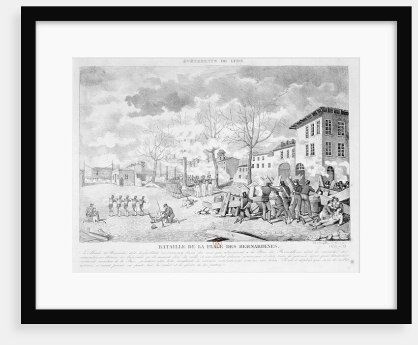 Revolt of the silk workers of Lyon, 22 November 1831, 1832 by Bardoz