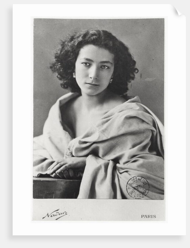 Sarah Bernhardt in costume, c.1860 by Nadar