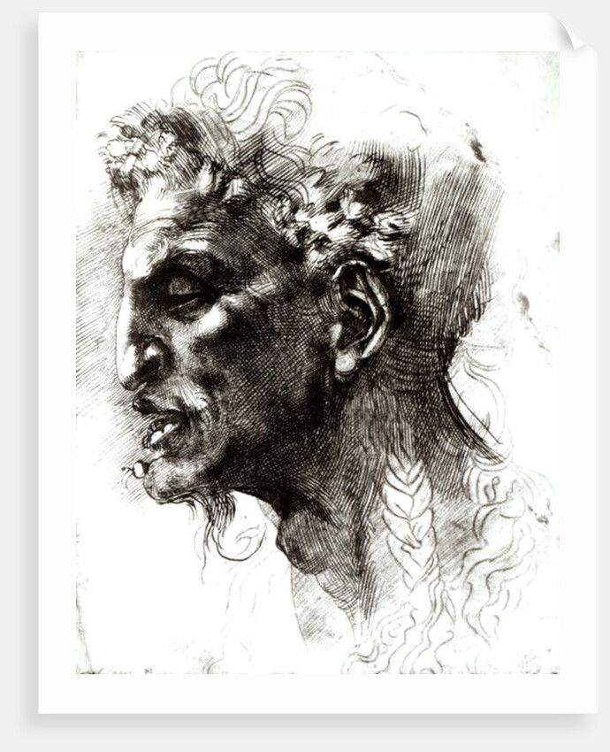 Head of a Satyr by Michelangelo Buonarroti