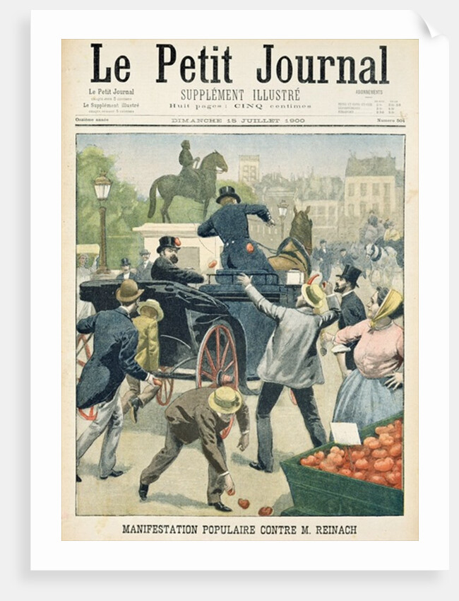 Popular protest against Joseph Reinach by French School