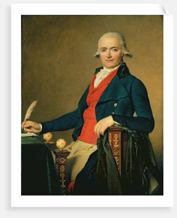 Gaspard Meyer or The Man in the Red Waistcoat, 1795 by Jacques Louis David