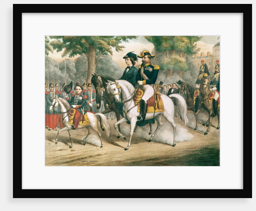 The Imperial Family on Horseback by French School