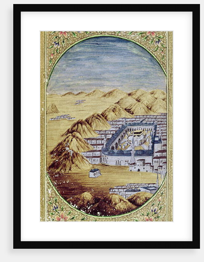 Mecca surrounded by the Mountains of Arafa by Islamic School