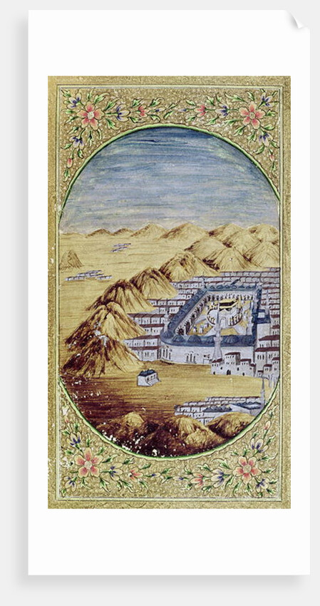 Mecca surrounded by the Mountains of Arafa by Islamic School