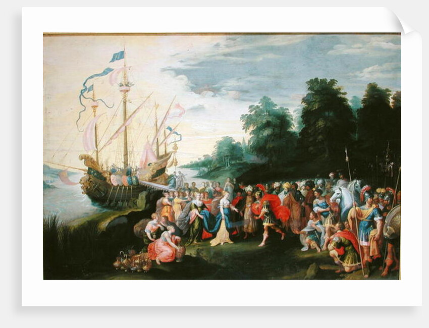 The Disembarkation of Cleopatra at Tarsus by Frans II the Younger Francken