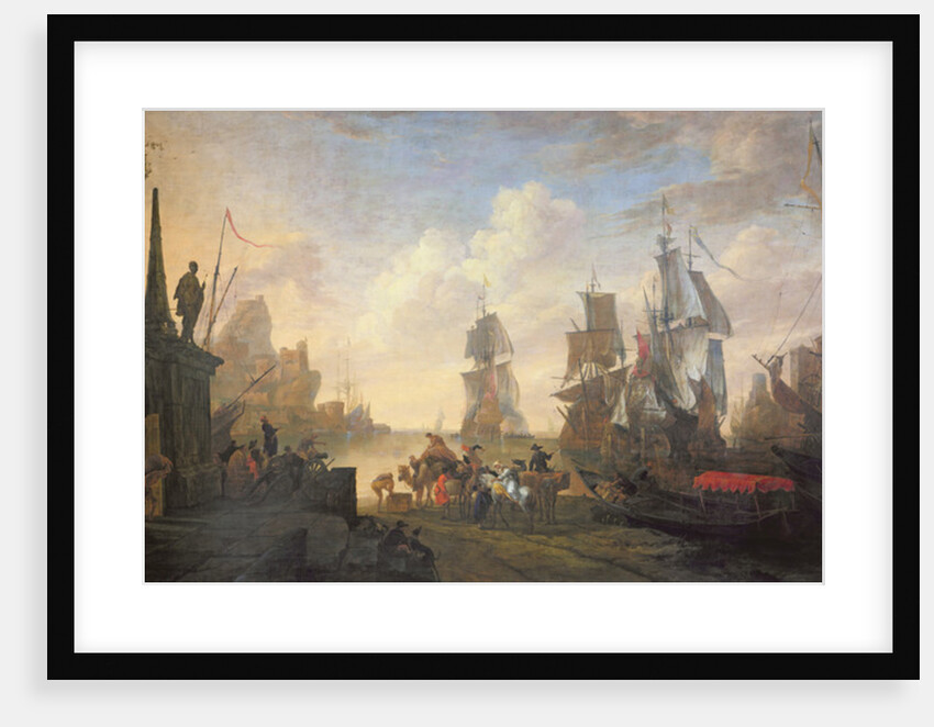 View of a Port in the Levant, 1670 by Hendrik van Minderhout