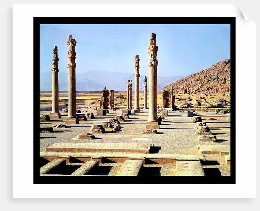 General view of the Apadana founded c.518 BC by Achaemenid