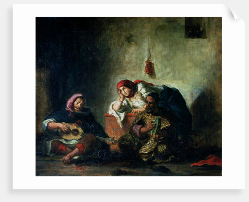 Jewish Musicians in Mogador, 1847 by Ferdinand Victor Eugene Delacroix