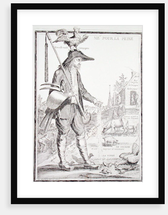 The Village Peasant, Born to Suffer, c.1780 by Nicolas Guerard