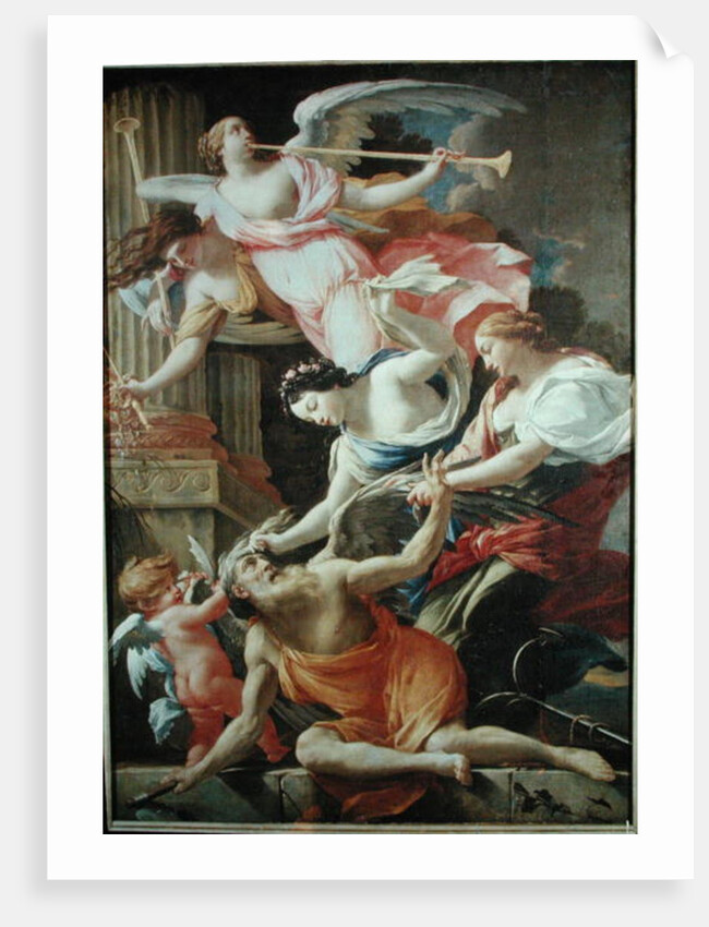 Time Vanquished by Love, Venus and Hope, c.1645-46 by Simon Vouet