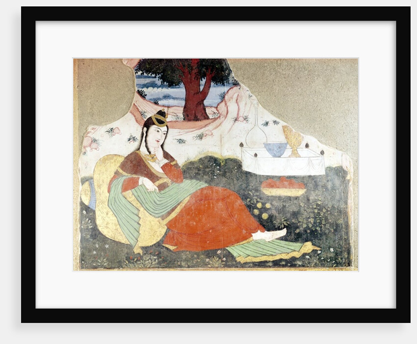 Woman in the Garden of Shah Abbas I by School Persian