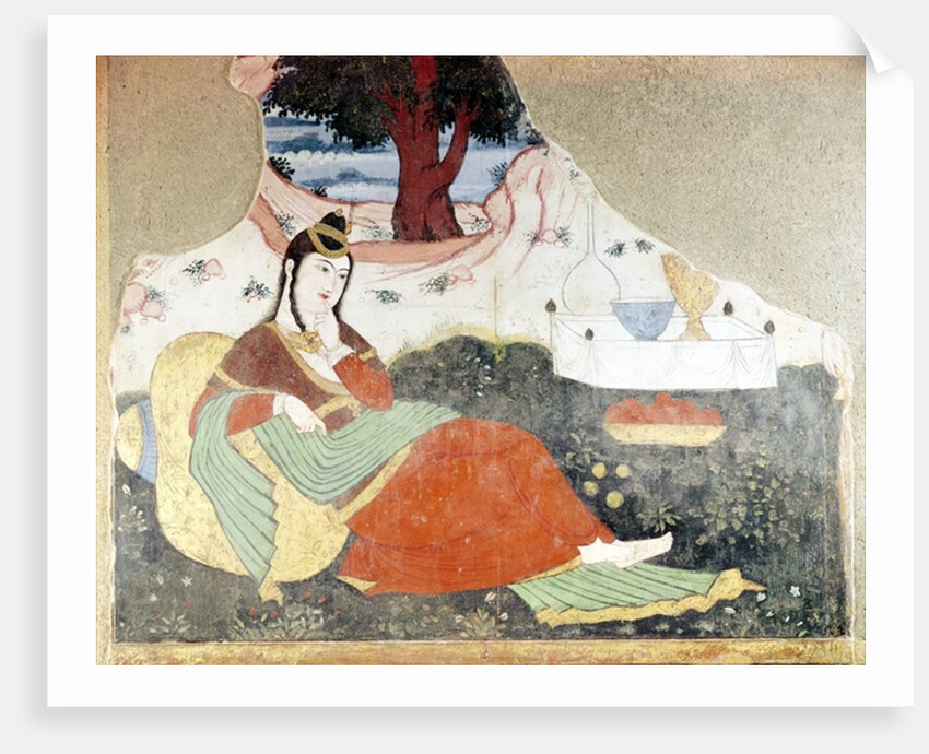 Woman in the Garden of Shah Abbas I by School Persian