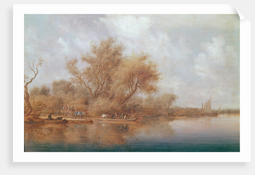 The Landing Stage, 1635 by Salomon van Ruisdael or Ruysdael