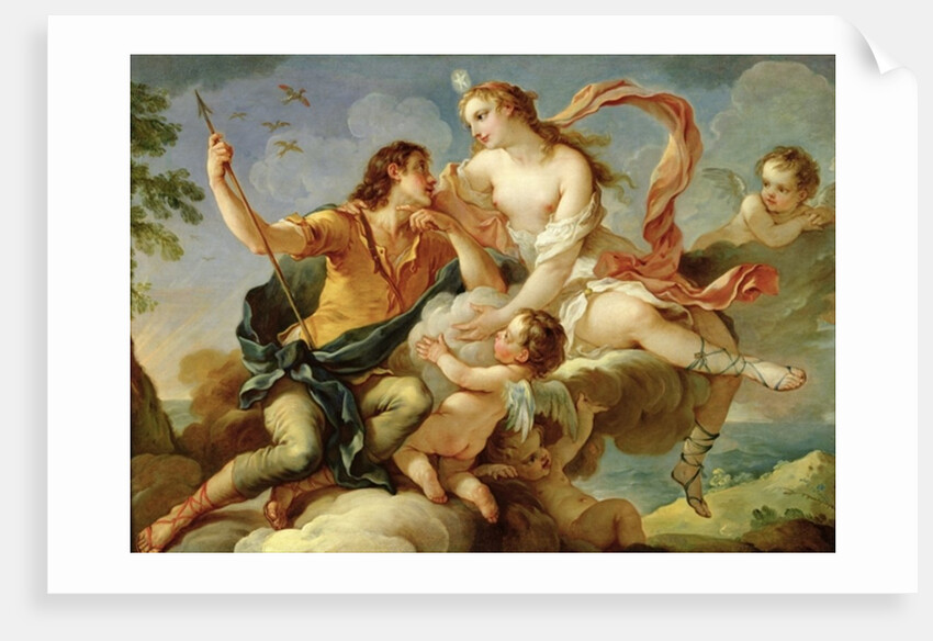 Venus and Adonis by Charles Joseph Natoire