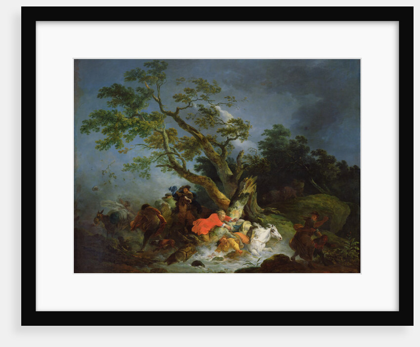 Travellers Caught in a Storm, c.1770 by Philip James de (1740-1812) Loutherbourg