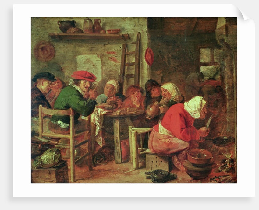 A Peasant Meal by Adriaen Brouwer