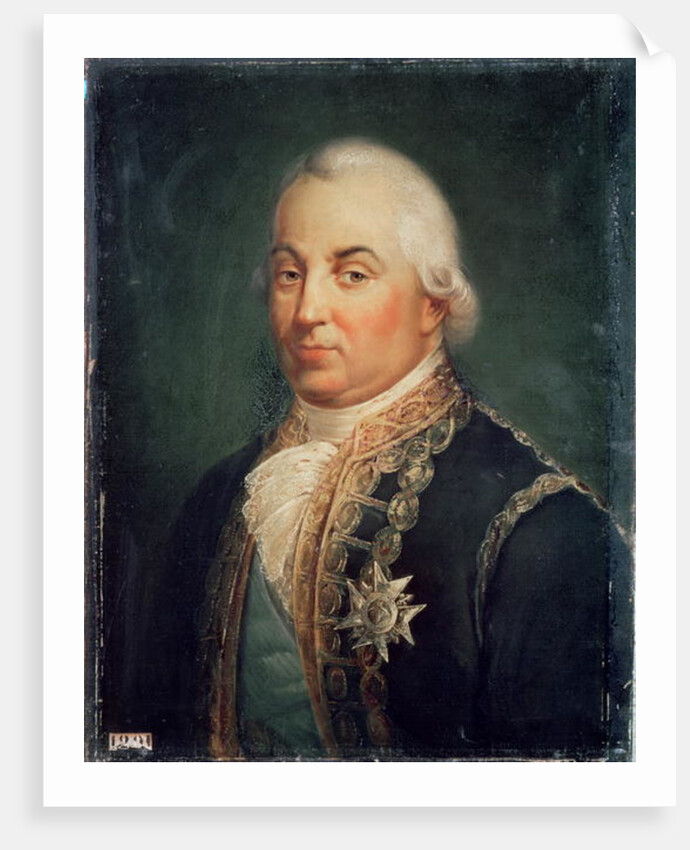 Pierre de Suffren-Saint-Tropez Vice Admiral of France, 1835 by Francois Vincent Mathieu Latil