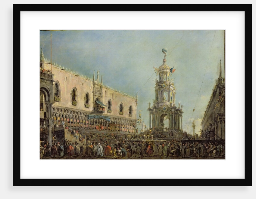 The Doge Watching the Festival of Giovedi Grasso in the Piazzetta di San Marco, 1766-70 by Francesco Guardi