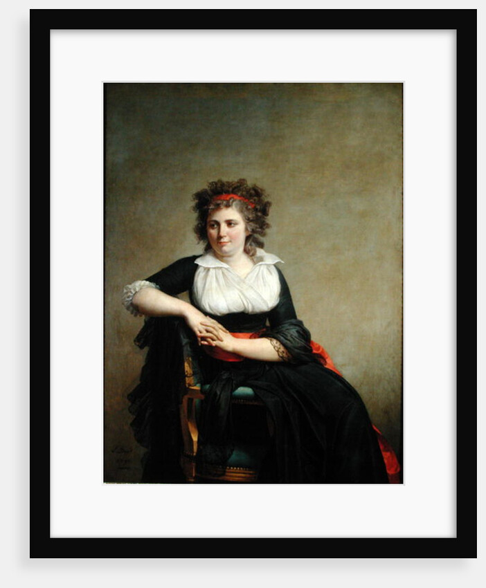 Robertine Tourteau, Marquise d'Orvilliers 1790 by Jacques Louis David