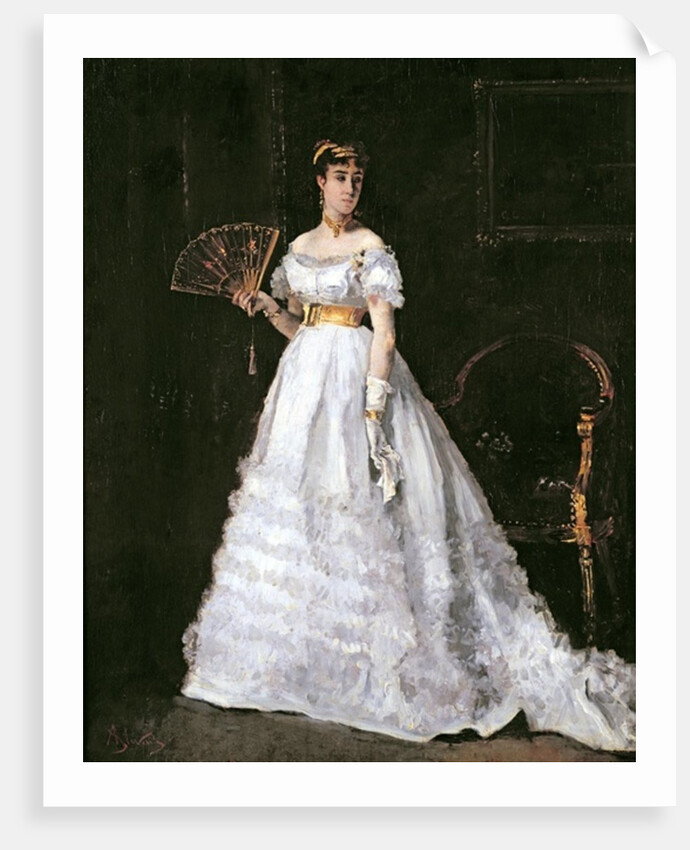 Woman in White by Alfred Emile Stevens