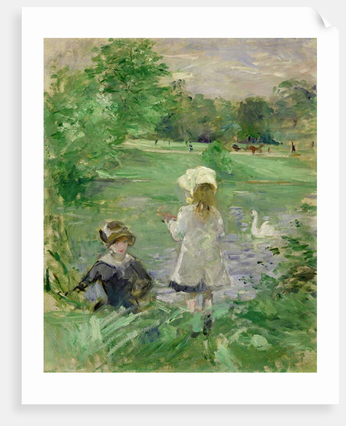 Beside a Lake, 1883 by Berthe Morisot